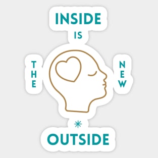 Unisex Inside Is The New Outside Graphic T-shirt - Spiritual Growth Yoga Meditation Zen Mind Consciousness Level Sticker